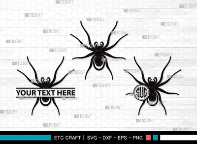 Spider Web Monogram SVG | Spider Svg | Cobweb Svg | Halloween Spider Svg | Spider Web Bundle | Spider Web Clipart SVG ETC Craft 