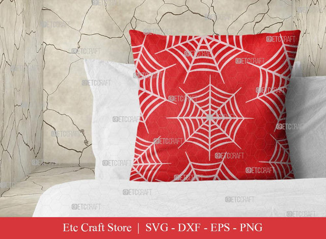 Spider Web Pattern SVG Cut File | Cobweb Svg | Seamless Pattern Svg | Pattern Background Svg | Holiday Svg | Halloween Pattern Svg | Pattern Design SVG ETC Craft 