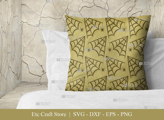 Spider Web Pattern SVG Cut File | Cobweb Svg | Seamless Pattern Svg | Pattern Background Svg | Holiday Svg | Halloween Pattern Svg | Pattern Design SVG ETC Craft 