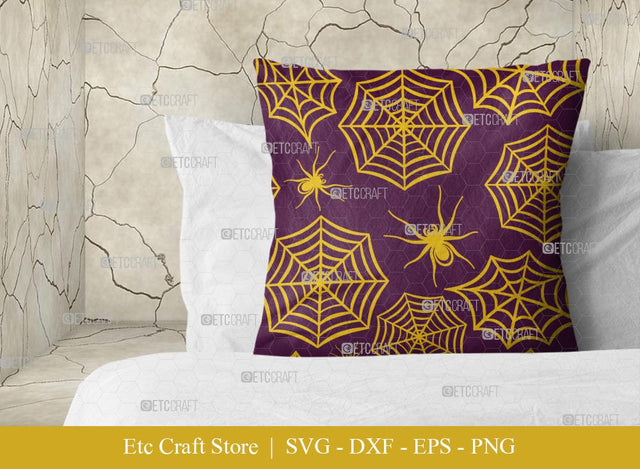 Spider Web Pattern SVG Cut File | Cobweb Svg | Seamless Pattern Svg | Pattern Background Svg | Holiday Svg | Halloween Pattern Svg | Pattern Design SVG ETC Craft 