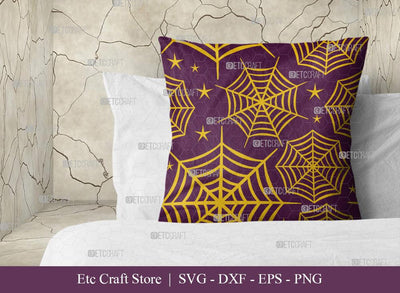 Spider Web Pattern SVG Cut File | Cobweb Svg | Seamless Pattern Svg | Pattern Background Svg | Holiday Svg | Halloween Pattern Svg | Pattern Design SVG ETC Craft 