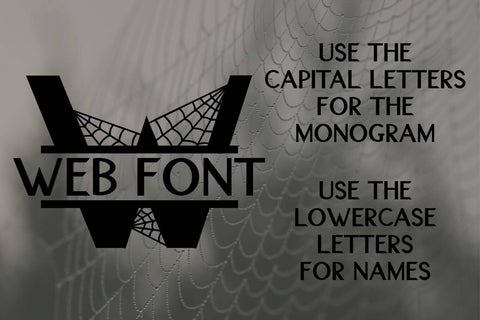 Spider Web Split Font - A Monogram Font Font Cheese Toast Digitals 