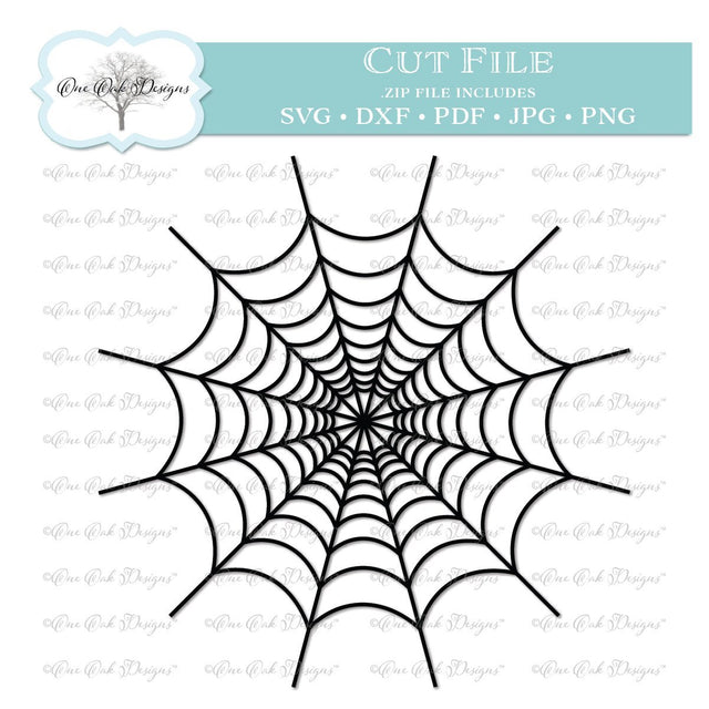 Spider Web SVG One Oak Designs 