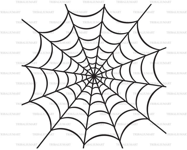 Spider web SVG TribaliumArtSF 