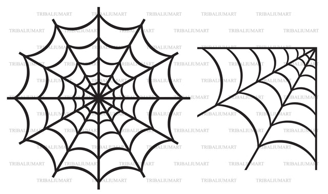Spider web SVG TribaliumArtSF 