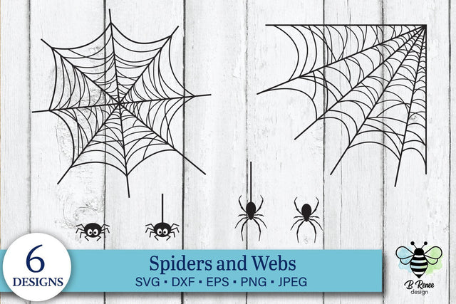 Spiders and Webs SVG SVG B Renee Design 