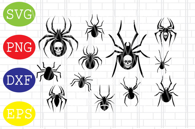 Spiderweb SVG, Spider SVG, Halloween Spider SVG, Spider Web Svg, Spiderweb Cut File, Spider Clipart Png, Spider Vector, Spider Silhouette SVG DigitalSvgFiles 