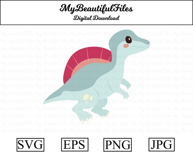 Spinosaurus - Dinosaur SVG MyBeautifulFiles 