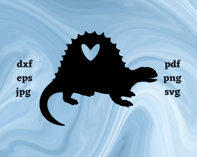 Spinosaurus Heart SVG Cut File SVG Northern Light SVG 