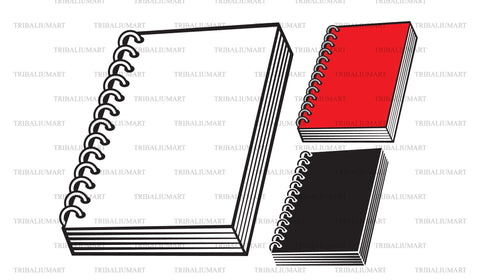 Spiral notepad (notebook) SVG TribaliumArtSF 