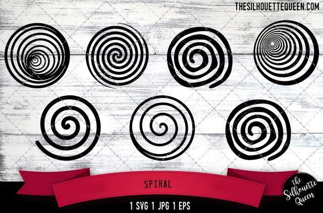Spiral SVG File, SVG Bundle File-Cut File-Vector Clip Art for Commercial & Personal Use-Download-Cricut,Cameo,Explore,SCAL,Silhouette SVG Loveleen Kaur 