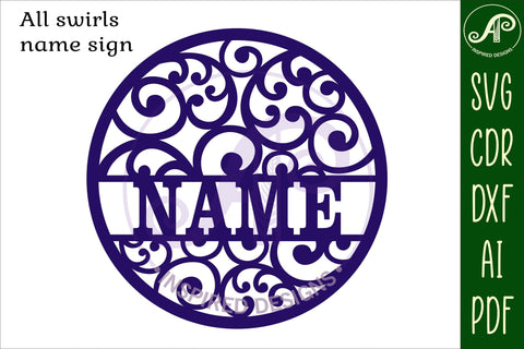 Pattern Around Names Swirl Pattern Name