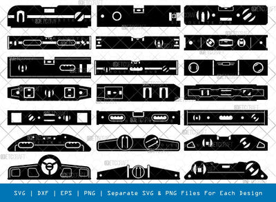 Spirit Level Silhouette, Bubble Level SVG, Plumb Tool Svg, Digital Spirit Level Svg, Spirit Level Bundle, SB00970 SVG ETC Craft 