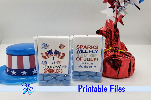 Spirit Sparklers - Tic Tac Labels 3D Paper Family Creations 