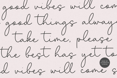 Spirited Notes Monoline Handwritten Font Font Letterative 