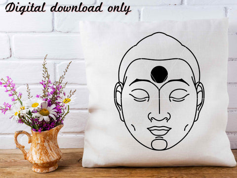 Spiritual Buddha SVG Cut File for Cricut or Silhouette SVG Apple Grove Designs 