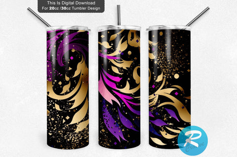 Splash Glitter 20 oz / 30 oz Tumbler PNG Sublimation Regulrcrative 