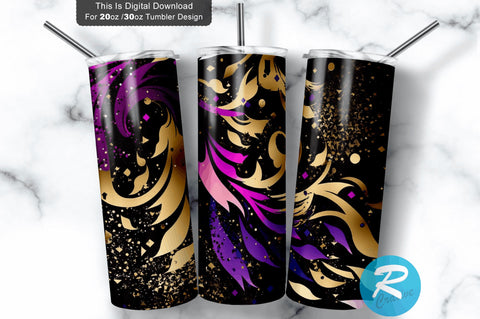 Splash Glitter 20 oz / 30 oz Tumbler PNG Sublimation Regulrcrative 