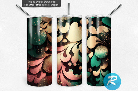 Splash Glitter Purple 20 oz / 30 oz Tumbler PNG Sublimation Regulrcrative 