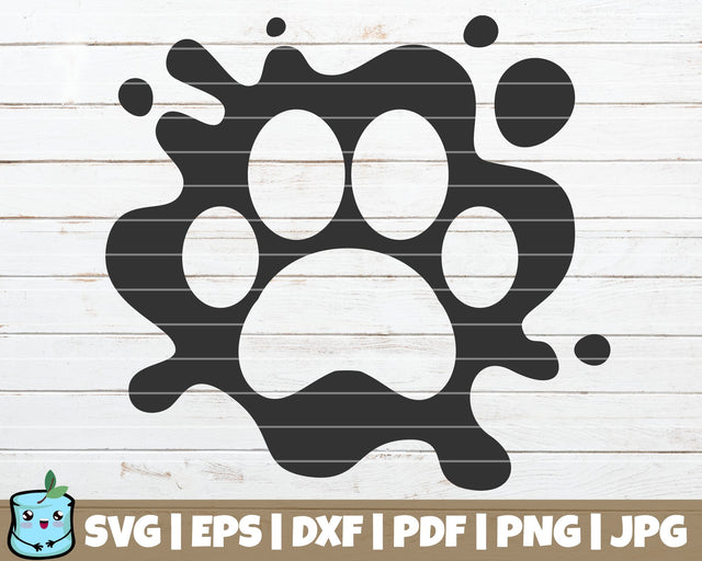 Splash Paw SVG MintyMarshmallows 