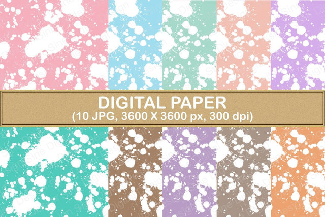 Splash Spray Digital Papers Backgrounds Digital Pattern SineDigitalDesign 