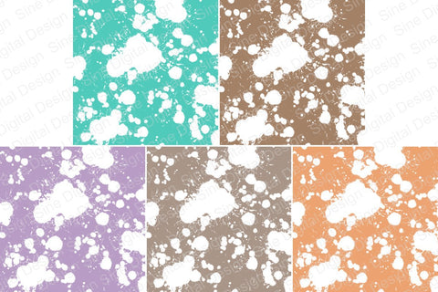 Splash Spray Digital Papers Backgrounds Digital Pattern SineDigitalDesign 