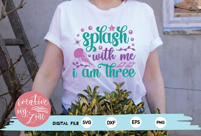 splash with me i am three SVG md faruk hossain 