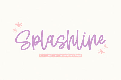 Splashline Font Qwrtype Foundry 