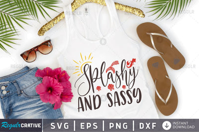 Splashy and sassy SVG SVG Regulrcrative 