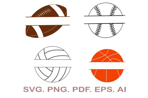 Split Ball SVG Bundle SVG MagicDesignUS 