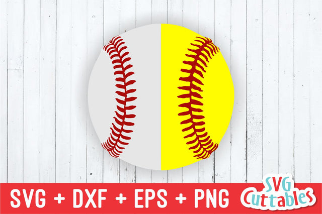 Split Baseball Softball SVG Svg Cuttables 