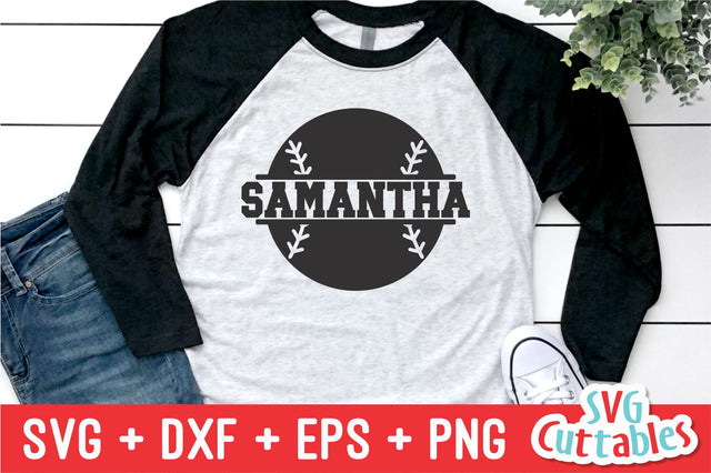 Split Baseball Split Softball SVG Svg Cuttables 