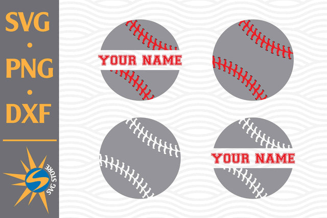 Split Baseball SVG, PNG, DXF Digital Files Include SVG SVGStoreShop 