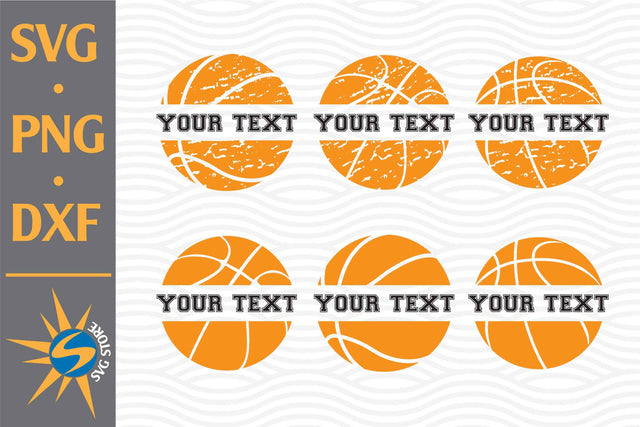Split Basketball SVG, PNG, DXF Digital Files Include SVG SVGStoreShop 