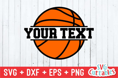 Split Basketball SVG Svg Cuttables 