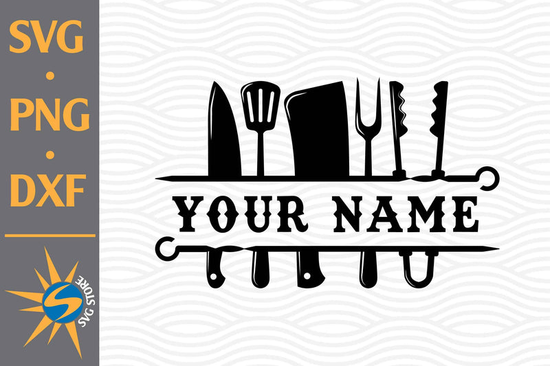 Split BBQ Tools SVG, PNG, DXF Digital Files Include SVG SVGStoreShop 