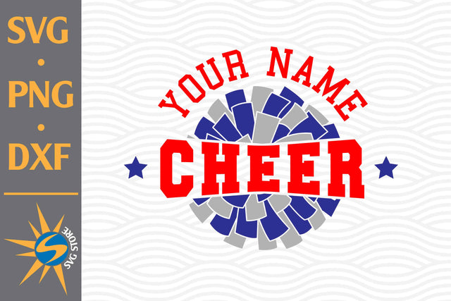 Split Cheer Pom Pom SVG, PNG, DXF Digital Files Include SVG SVGStoreShop 