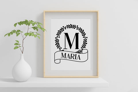 Split Christmas Monogram Fonts Font Fox7 By Rattana 