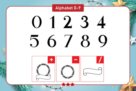 Split Christmas Monogram Fonts Font Fox7 By Rattana 