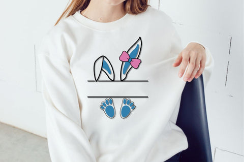 Split Easter Bunny SVG Bundle SVG DESIGNISTIC 