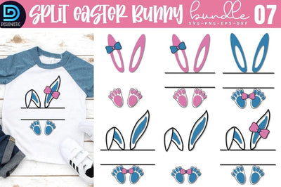 Split Easter Bunny SVG Bundle SVG DESIGNISTIC 