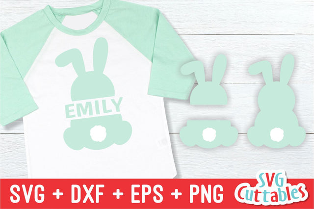 Split Easter Bunny SVG Svg Cuttables 