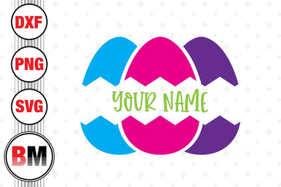 Split Easter Egg SVG, PNG, DXF Files SVG BMDesign 