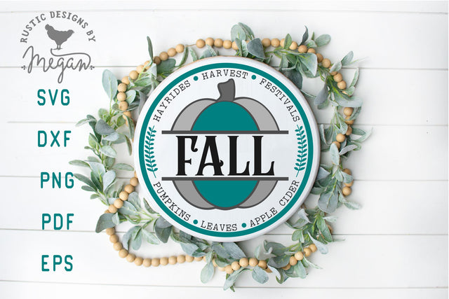 Split Fall Pumpkin SVG SVG Tinker & Teal 