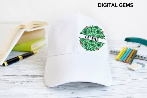 Split flower design SVG Digital Gems 