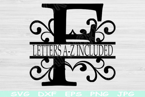 Split Font Svg, Split Letter Svg, Dxf, Eps, Png Instant Digital Download Design Svg File For Cricut, Glowforge, Silhouette Vector Cut Files SVG TiffsCraftyCreations 