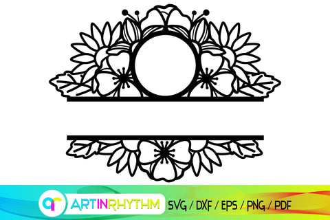 split frame monogram svg, mailbox svg SVG Artinrhythm shop 