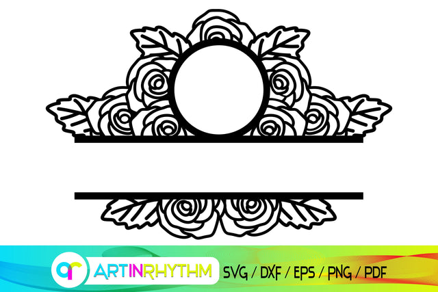split frame monogram svg, mailbox svg SVG Artinrhythm shop 