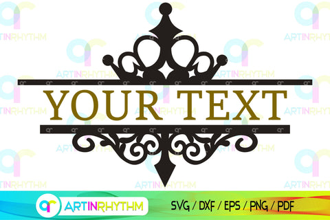 split frame monogram svg, mailbox svg SVG Artinrhythm shop 