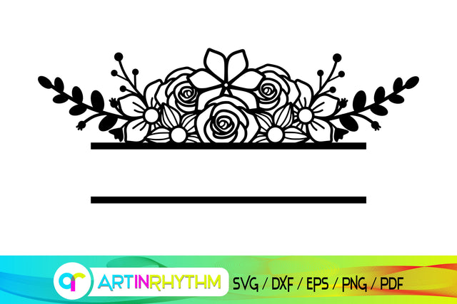 split frame monogram svg, mailbox svg SVG Artinrhythm shop 